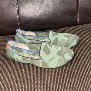 Rothy's The Loafer Women's Olive Green Camo Slip On